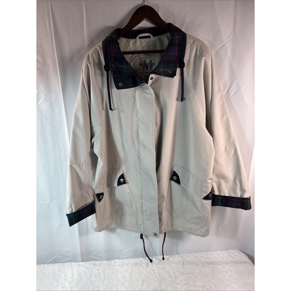 Mulberry Street Men's Beige Jacket Size Extra Large